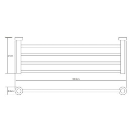 Полка для полотенец WasserKRAFT Donau 9411