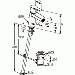 Фото Смеситель для биде Kludi O-cean (384300575)