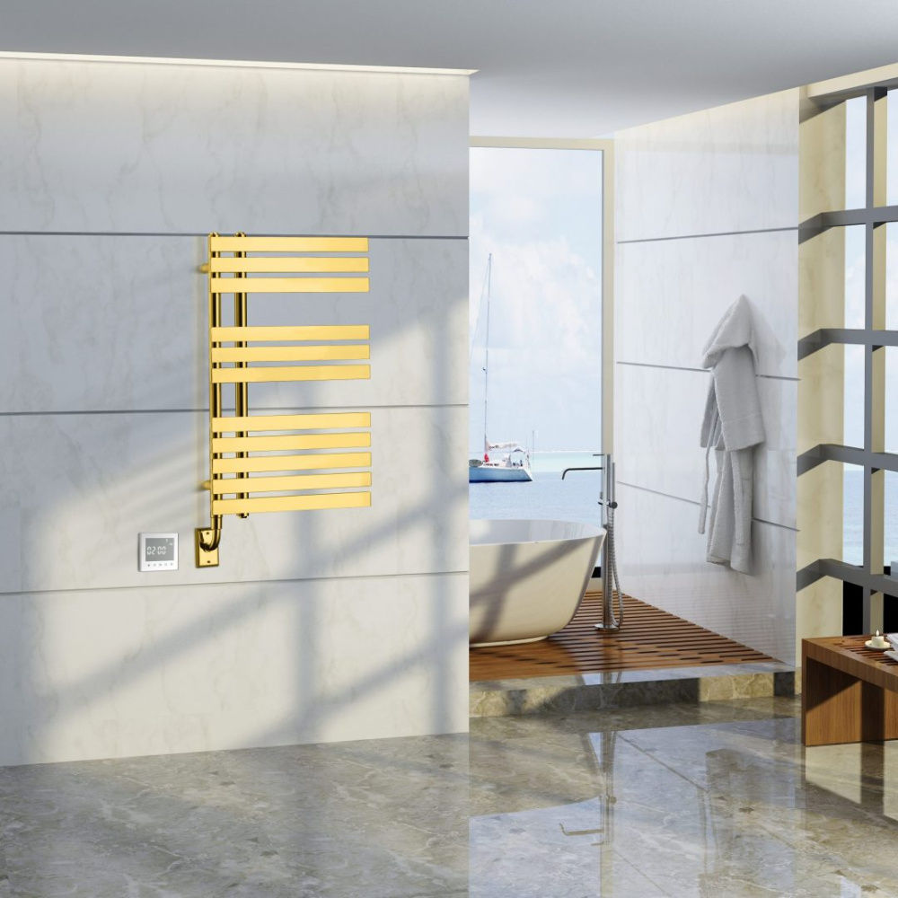 Фото Полотенцесушитель электрический Boheme Venturo (721-G) золото