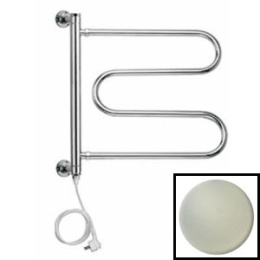 Фото Полотенцесушитель электрический Margaroli Vento 50x50547BNC, крашеный никель