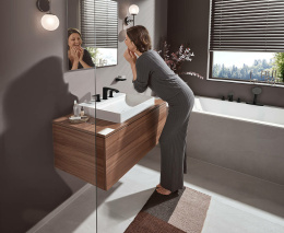 Смеситель для раковины Hansgrohe Vivenis (75033670) черный матовый