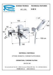 Фото Смеситель Remer для ванны короткий нос RR S02