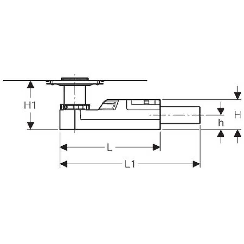 Фото Сифон для душевого трапа Geberit CleanLine (154.050.00.1) серый
