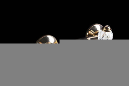 Смеситель для душа Boheme Vogue Crystal (214-CRST) золото