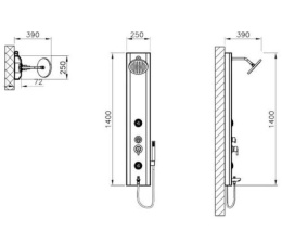 Фото Душевая панель Vitra (57250006000) белый