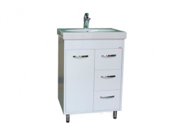Тумба для раковины Sanita Quadro MS100401 Белая 60