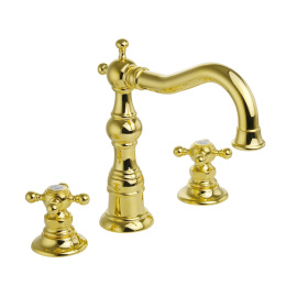 Фото Migliore Arcadia 18397 Смеситель для раковины на 3 отв, золото