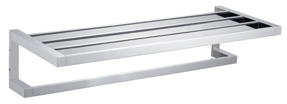 Фото Полотенцедержатель с полкой Wonzon&Woghand (WW-9581) Хром