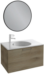 Тумба под раковину Jacob Delafon Odeon Rive Gauche 70 см, EB2511-RX-N14, цвет серый антрацит, ручки 