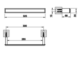 Полотенцедержатель Gessi Eleganza (46497#031) хром