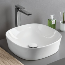 Раковина накладная 42 см ArtCeram Ghost (GHL001 01 00) белый