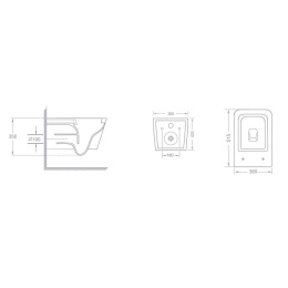 Подвесной унитаз Teka Formentera 117320000 безободковый, с крышкой микролифт