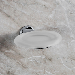 Мыльница настенная Colombo Melo B1201.000, хром/стекло