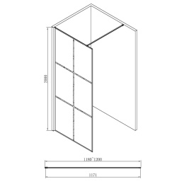 Душевая перегородка ABBER Immer Offen (AG62120B)