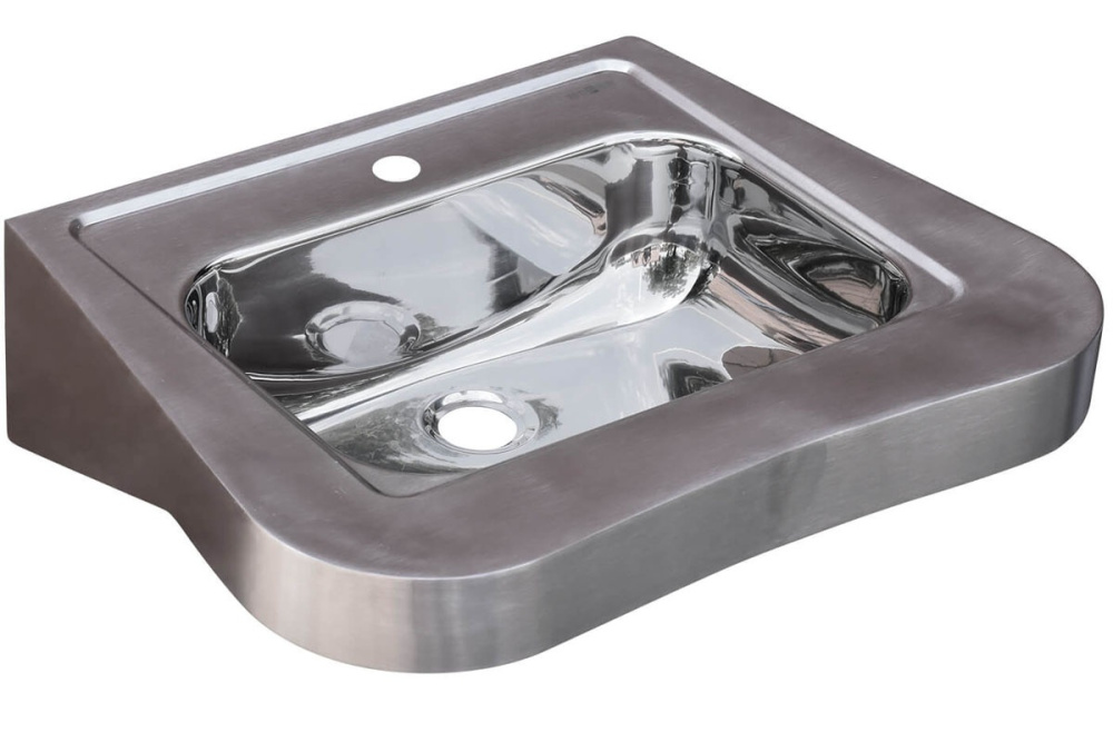 Фото Раковина Nofer 13024.2.S антивандальная подвесная