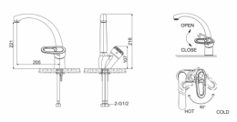 Фото Смеситель для кухни Bravat Loop (F7124182CP-RUS)