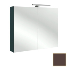 Зеркальный шкаф Jacob Delafon Rythmik 80 см, EB796-N23 цвет Ледяной коричневый лак