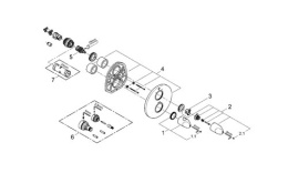 Смеситель Grohe Veris 19364000 для ванны и душа, хром
