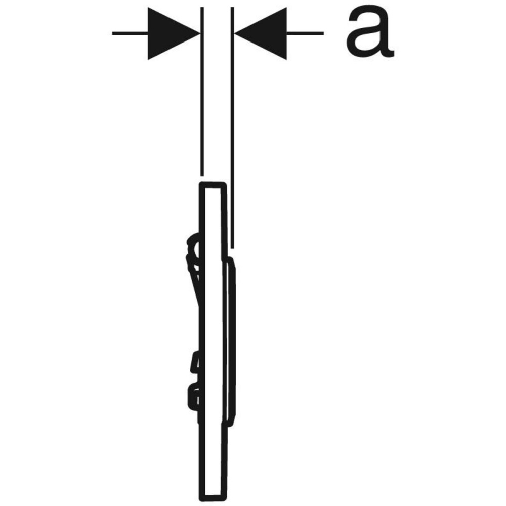 Фото Кнопка смыва Geberit HyTouch (116.015.SN.1)
