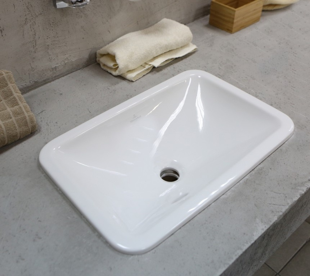 Фото Раковина встраиваемая Villeroy&Boch Loop Friends 61451001 (альпийский белый)