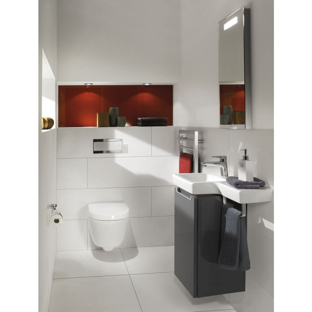 Подвесной унитаз Villeroy&Boch Subway 2.0 5614 R0R2 безободковый, ярко-белый CeramicPlus