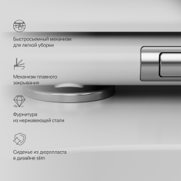 Фото Подвесной унитаз с сиденьем микролифт Am.Pm X-Joy (C85A1702SC) Белый