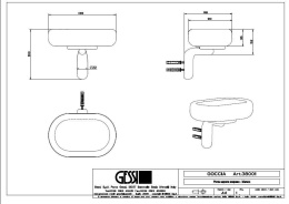 Мыльница Gessi Goccia (38001#031) хром, белый