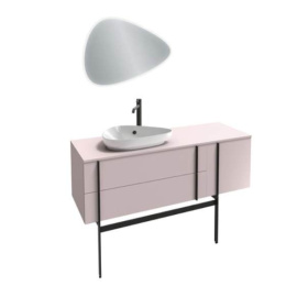 Тумба под раковину Jacob Delafon Nouvelle Vague 145 см, EB3043RU-M78, бледно-розовый мягкий