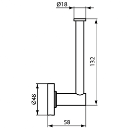 Держатель запасного рулона Ideal Standard IOM (A9132XG) черный