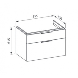 Тумба под раковину Laufen Kartell 4076020336311