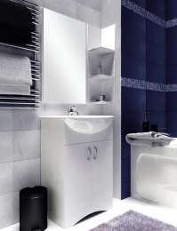 1Marka У22938 Тумба Уют 50Н 2д. Белая