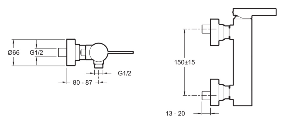 Фото Смеситель Jacob Delafon Stillnes E12779-4-CP для душа