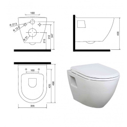 Чаша унитаза CREAVIT TP325-11CB00E-0000 (TP325.00100)