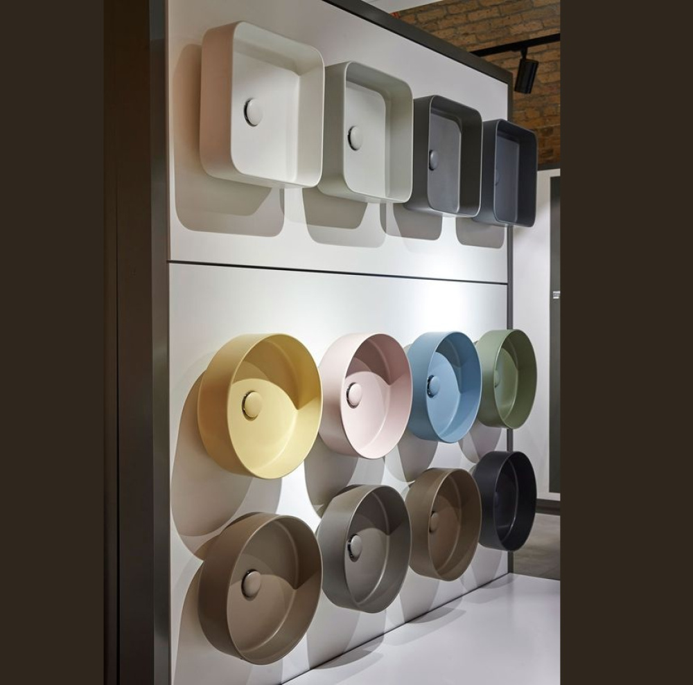 Ceramica CIELO Shui Comfort SHCOLAQ40 CS - Раковина накладная на столешницу 40 * 40 см (Carrara Stat