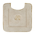 Migliore Коврик д/WC 60х60 см. вышивка логотип MIGLIORE, кремовый, окантовка золото 30772