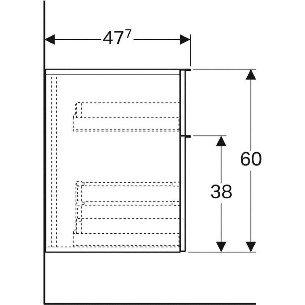 Geberit iCon 841046000 Шкаф, средний