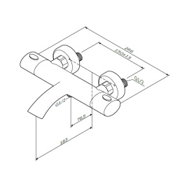 Смеситель для ванны с душем Am.Pm Sense (F7550064) хром