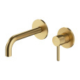 Omnires Y brushed gold Y1215HGLB Смеситель для умывальника скрытого монтажа (брашированное золото)