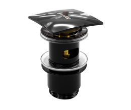 Фото Донный клапан WasserKRAFT (A166) черный