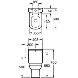 Бачок для унитаза Roca Dama Senso (34151B000) белый