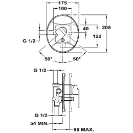 Teka Cuadro 3817002 Смеситель для ванны