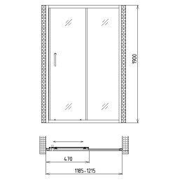 Душевая дверь Gemy Victoria S30191A