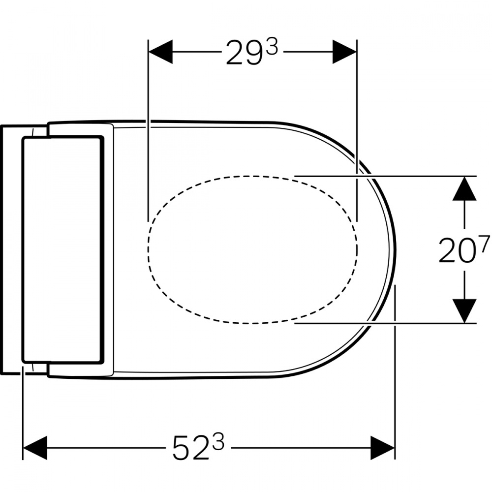 Geberit AquaClean 146.310.SI.1 Унитаз-биде, с выдвижным феном для осушки интимных зон