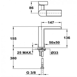 Teka Formentera 623310200 Смеситель для раковины