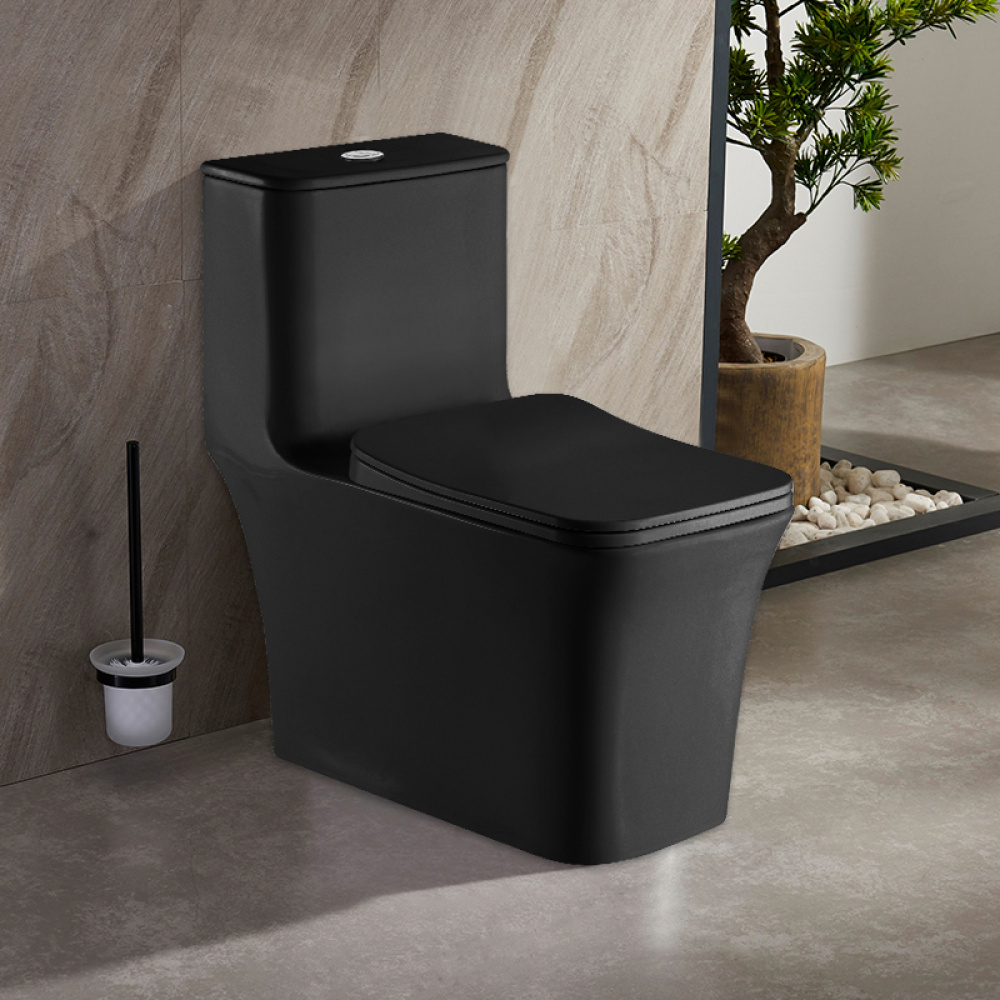 Унитаз-моноблок Azario GRESSA (AZ-1111MB) Черный матовый