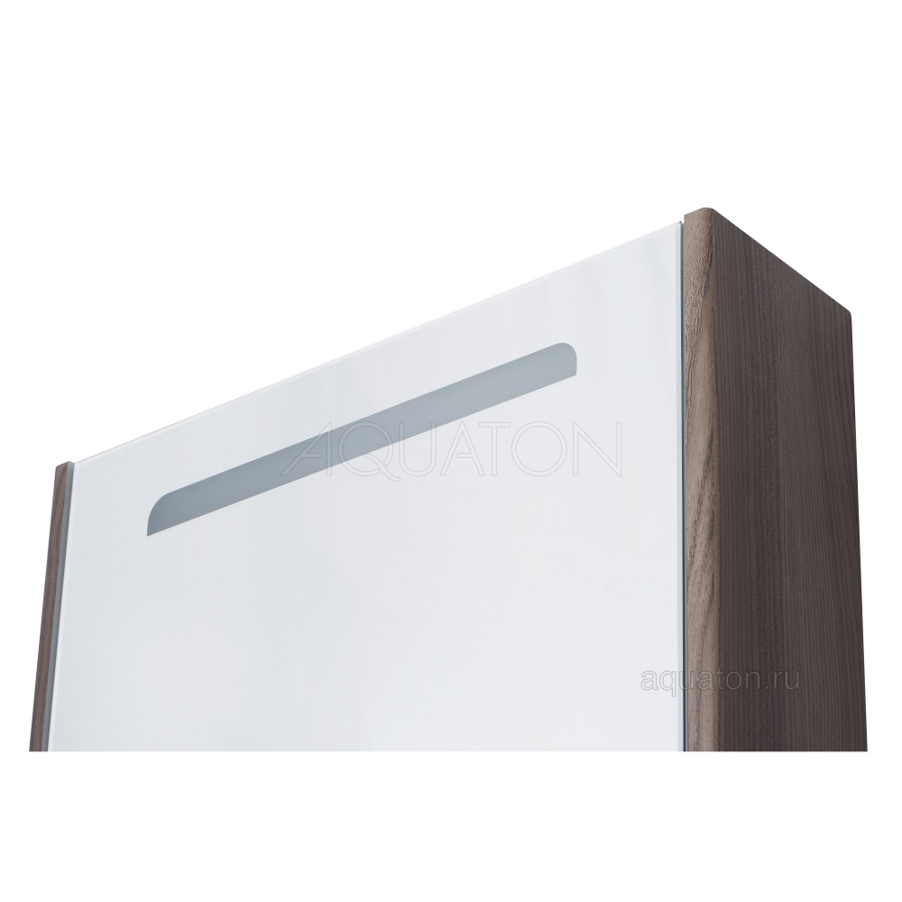 Зеркальный шкаф Aquaton Сильва 50 дуб макиато 1A215502SIW5L