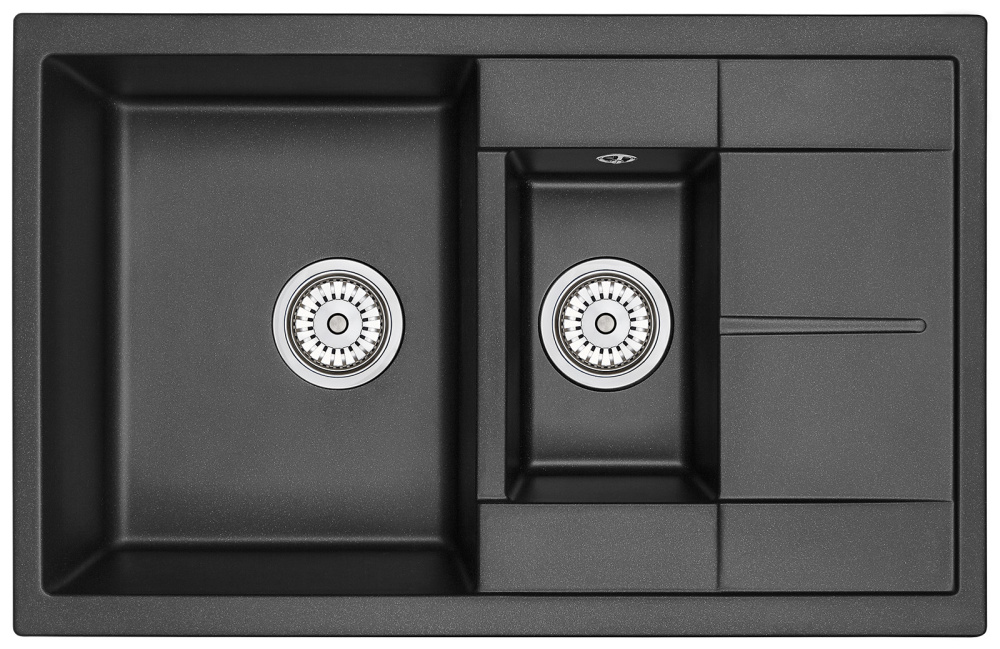 Фото Granula GR-7802 шварц Кухонная мойка