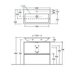 Комплектующие для раковин Консоль под раковину Globo Stockholm (LAST084CR) хром