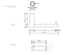 Фото Держатель туалетной бумаги Decor Walther Corner (0561160) черный