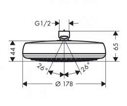 Верхний душ Hansgrohe Crometta (26577000) хром